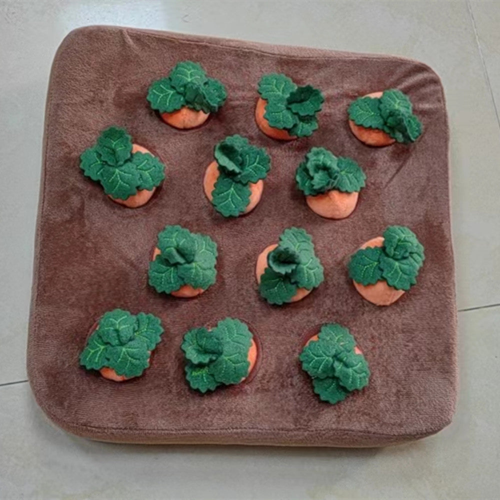 Carrot Plush  Vegetable Chew Toy For Dogs